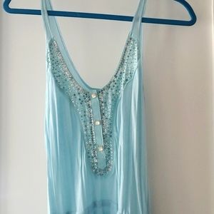 Free People light blue tunic size XS